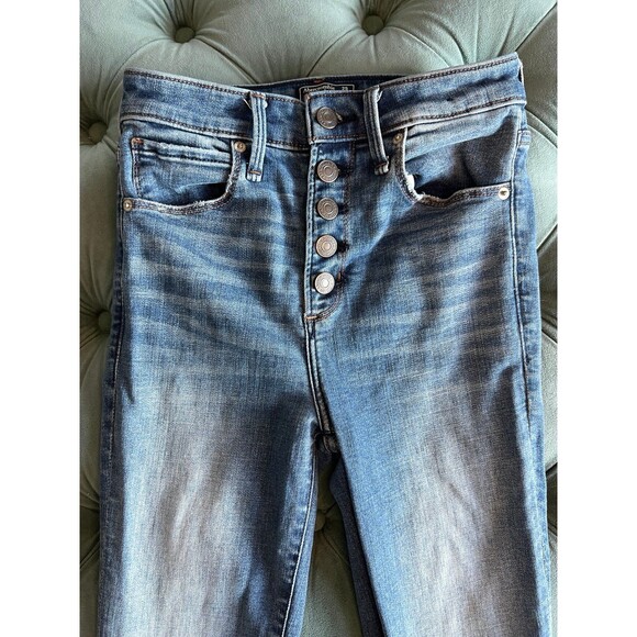 Abercrombie & Fitch Simone High Rise Ankle Jeans Womens 25 0 Regular - Picture 3 of 10